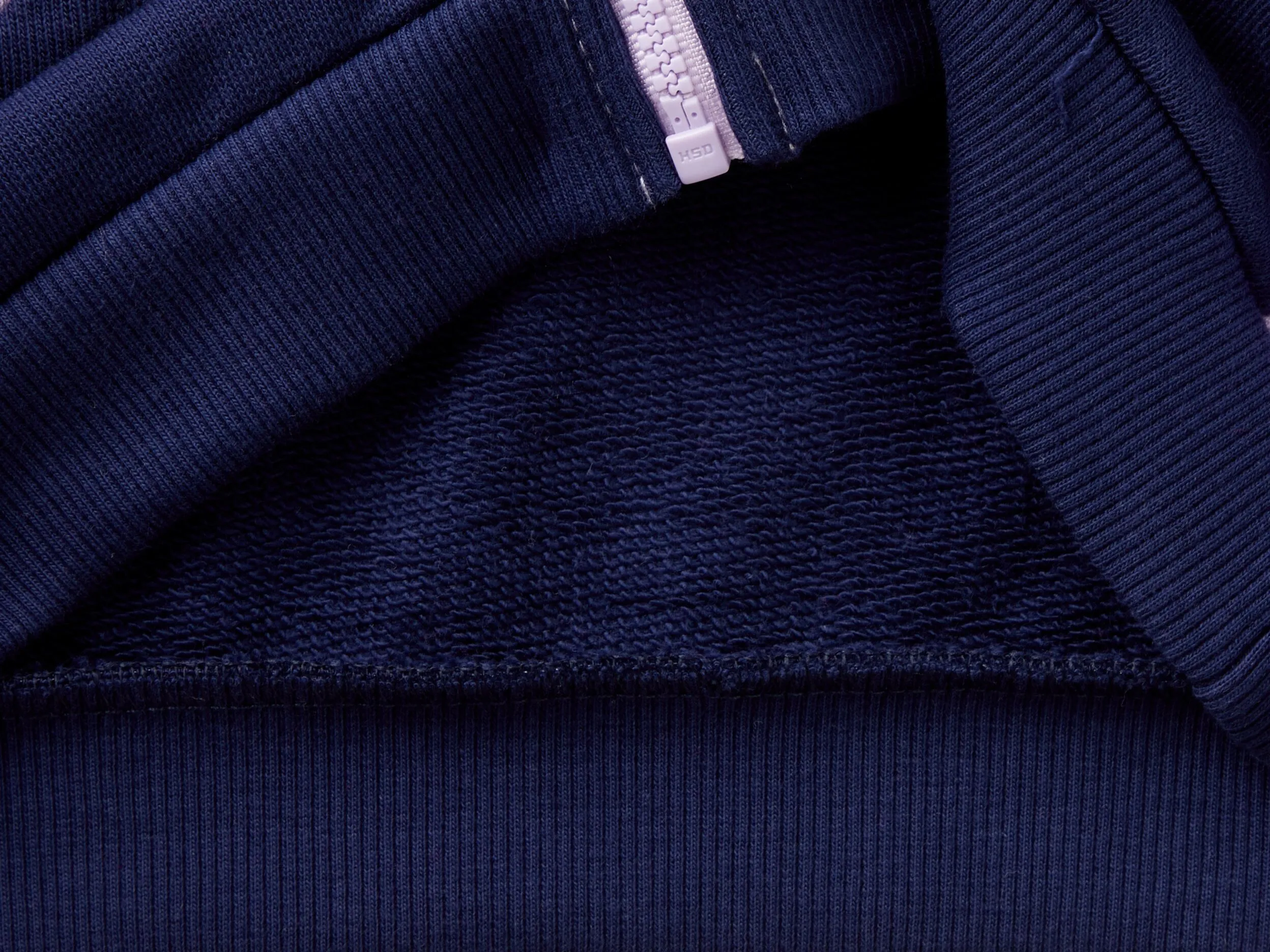 Sudadera de algodón orgánico con cremallera